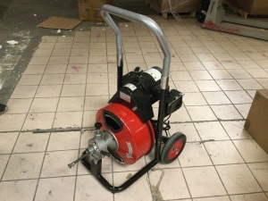 110V Electric Drain Cleaning Machine. Tested and Works. Appears Unused. E-commerce Return