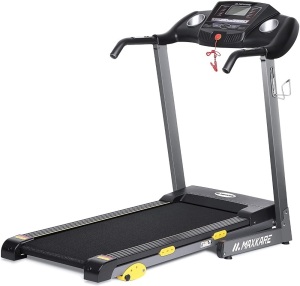 MaxKare Folding Treadmill, 17'' Wide Tread Belt w/Incline LCD Display and Cup Holder. Appears New