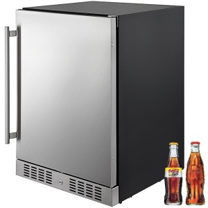 VEVOR 24" Built-in Stainless Steel Beverage Cooler Refrigerator. Appears New