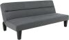 68.5in Microfiber Convertible Reclining Sofa Bed w/ 6in Thick Mattress Padding - Gray