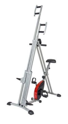 2 in 1 Total Body Vertical Climber Magnetic Exercise Bike Machine