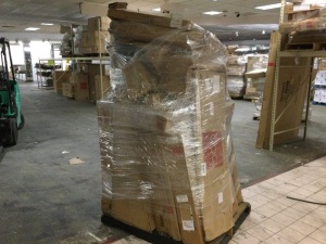 Untouched and Unsorted Pallet of BCP Returns Straight off a Truck. 