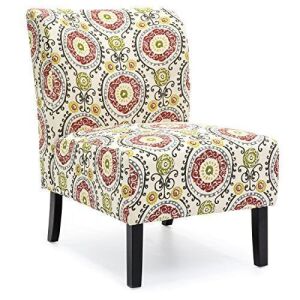 Modern Contemporary Upholstered Armless Accent Chair