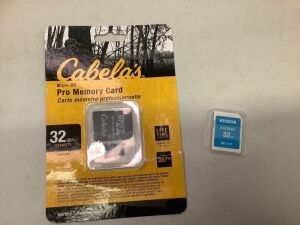 Lot of (2) 32gb Memory Cards, Ecommerce Return