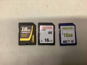 Lot of (3) 16GB SD Card, Ecommerce Return