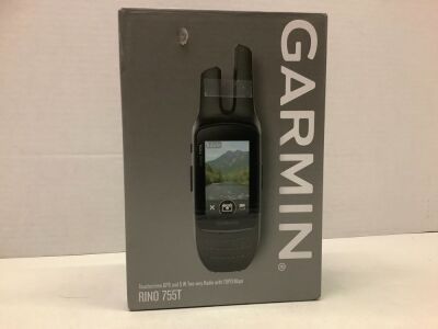 Garmin Rino 755T Touchscreen GPS and 5 W Two-way Radio with TOPO Maps, Powers On, Appears New