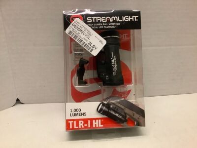 1000 Lumen Streamlight, Rail Mounted Tactical LED Flashlight, TLR-I HL, Apears New