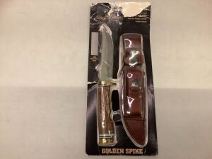 Uncle Henry Golden Spike Knife and Sheath Set, Ecommerce Return