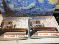 Lot of (2) New Packs of 3D Wall Panels, Paintable.&nbsp;