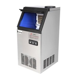 Commercial Ice Machine, 150lbs/24h Automatic Freestanding Ice Maker. Powers Up, Not Tested Further. 