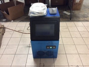 Compact Commercial Ice Machine Freestanding Ice Maker. Appears New. Powers Up, Not Tested Further