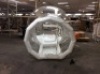 Inflatable Dome with Blower and Pump. Approx, 8-1/2 ft. tall x 8 ft. wide x 13 ft. long. Zipper on Air Lock door is Jammed. E-Commerce Return