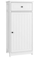 Homfa Free Standing Bathroom Floor Cabinet w/ Large Drawer & Door, 17.7"&nbsp;L x 11.8" W x 39" H,&nbsp;White. Appears New