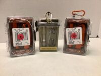 Lot of (3) Outdoor Essentials Combo Kit, Ecommerce Return, Some Cracks in cases