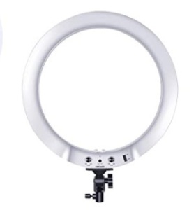 19" LED Ring Light - Dimmable, 5500K, For SmartPhone/Camera w/ Light Stand. E-Commerce Return. Powers On, Not Tested Further. Appears New