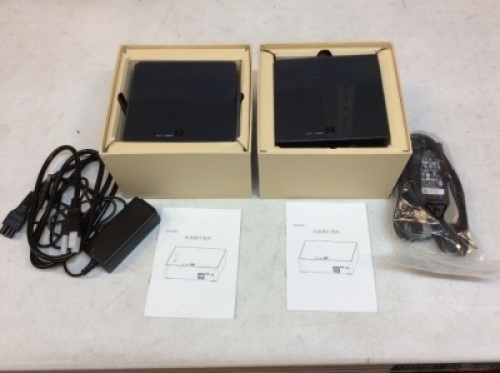 (2) Mini Desktop Computers, Dual Band WiFi, HDMI&VGA Ports, Fanless Mini PC. E-Commerce Return. Untested/Condition Unknown.&nbsp;