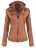 (11) Newbestyle Women&rsquo;s Faux Leather Moto Biker Jackets w/ Removable Hoodie. E-Commerce Return. Appear New.&nbsp;