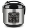 Aroma Housewares 2-8-Cups (Cooked) Digital Cool-Touch Rice Grain Cooker and Food Steamer, Stainless, 8 Cup, Silver. Powers On/Not Tested Further.&nbsp;