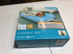 Intex Cozy Kidz Inflattable Air Mattress, 34.5 x 62 x 7" w/ Carrying Bag for Easy Storage & Transport. Appears New. 