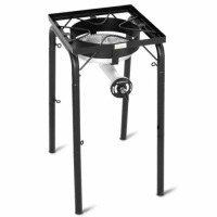 200,000-Btu Portable Propane Single Burner W/ Adjustable Legs