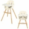 3 In 1 Convertible Wooden High Chair With Cushion