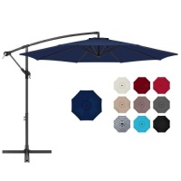 10ft Offset Hanging Patio Umbrella. Color Unknown.&nbsp;Appears New