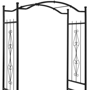 Steel Garden Arch Arbor Trellis for Climbing Plants, 92in Height. Appears New