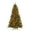 9'&nbsp;Pre-Lit Pre-Decorated Spruce Christmas Tree w/ Pine Cones, Berries