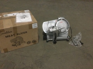 Excalibur EPS010 Meat Slicer, 10-inch. Powers on but sounds jammed and will not turn