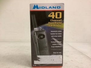 Midland 40 Channel Handheld CD Radio, Untested, E-Commerce Return