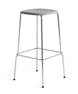 Lot of (2) HAY Soft Edge Bar Stool High Chromed Base 