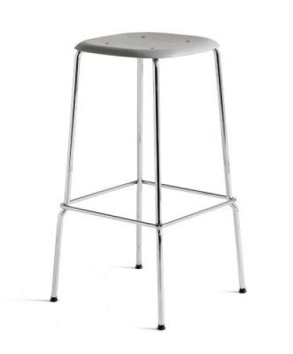 Lot of (2) HAY Soft Edge Bar Stool High Chromed Base&nbsp;
