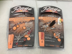 Lot of (2) Rear Deploying Broadheads, E-Commerce Return, Sold As Is