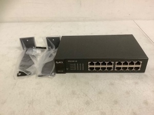 ZyXEL Unmanaged Ethernet Switch 16 Port, No Cord, Untested, E-Commerce Return