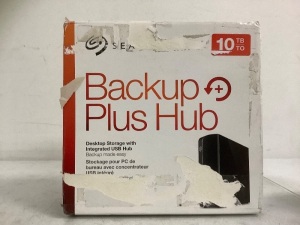 Seagate Backup Plus Hub 10TB External Hard Drive, Powers Up, Appears New, Retail 349.99