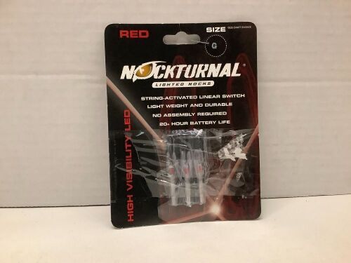 Nockturnal Lighted Nocks, Size G, Red, Ecommerce Return