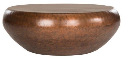 Safavieh Furniture - Patience Copper Metal Iron Coffee Table, 36"W x 39"D x 14.5"H. Appears New