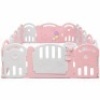 16-Panel Baby Playpen With Music Box & Basketball Hoop