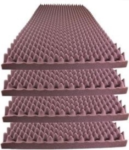 (5) Packs (6/pcs per pack) of Egg Crate Foam Acoustic Soundproofing, 1.5" x 12" x 12", Plum. Appear New 