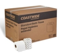 Coastwide Professional&nbsp;2-Ply Standard Toilet Paper,&nbsp;500 Sheets/Roll, Approx.&nbsp;96 Rolls/Carton, Appears New