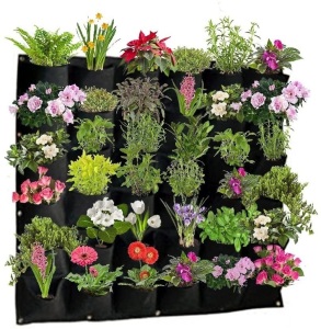 Active Gear Guy Vertical Hanging Outdoor Wall Planter w/ 36 Roomy Pockets for Herbs, Succulents, Artificial Plants or Flowers. Appears New