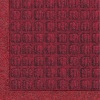 M&A Matting Polypropylene Fiber Entrance Indoor/Outdoor Floor Mat, 4' L x 3' W, 3/8" Thick, Red/Black. Appears New 