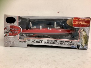 Nitro Z21 R/C Fishing Boat, Untested, E-Commerce Return