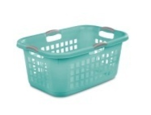 (6) Sterilite 2 Bu. Ultra Laundry Baskets - Aqua. Appears New