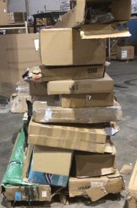 Pallet of Mixed Condition Salvage & E-Comm Return Items - May Include Broken, Damaged & Incomplete Items