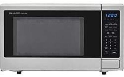 SHARP Countertop Microwave 1.1 cu. ft. Capacity with 1000 Cooking Watts in Stainless Steel