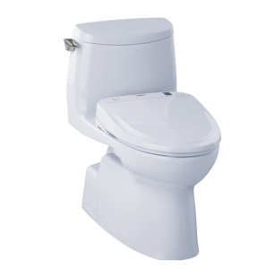 TOTO CarlyTOTO Carlyle II Connect 1-Piece 1.0 GPF Elongated Washlet Bidet in Cotton White (Bidet Seat Only). Condition Unknown/May Be Missing Parts. 