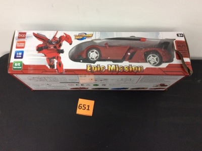 1/18 Scale RC Remote Control Transforming Robot Car Toys
