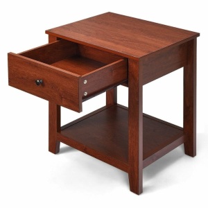 Set Of 2 Night Stand End Side Table