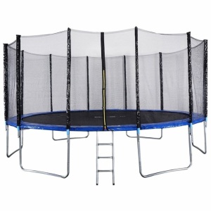 16' Trampoline Combo With Safety Enclosure Net Spring Pad & Ladder - Partial Set Box 4/4